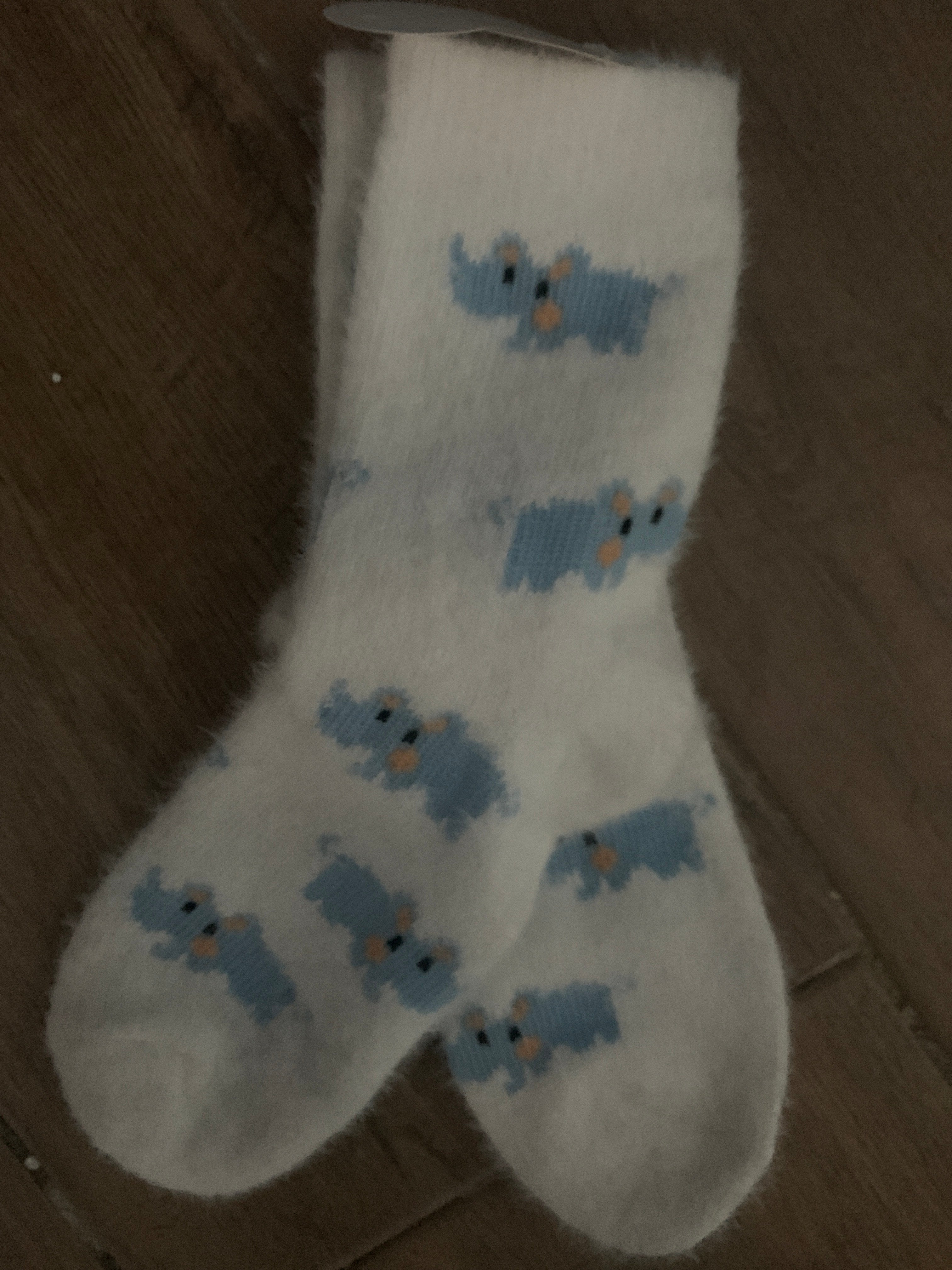 Par de calcetines terciopelo nube J25QS09