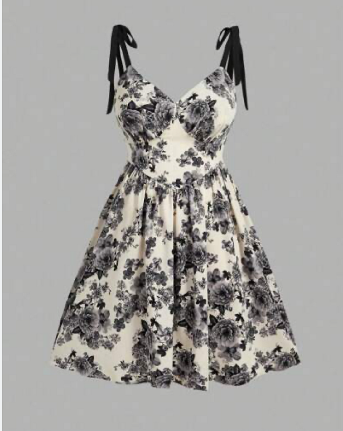 Vestido con estampado de flores J25RZ08