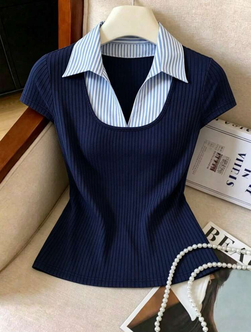 CAMISETA CASUAL CON CUELLO JL26AB06