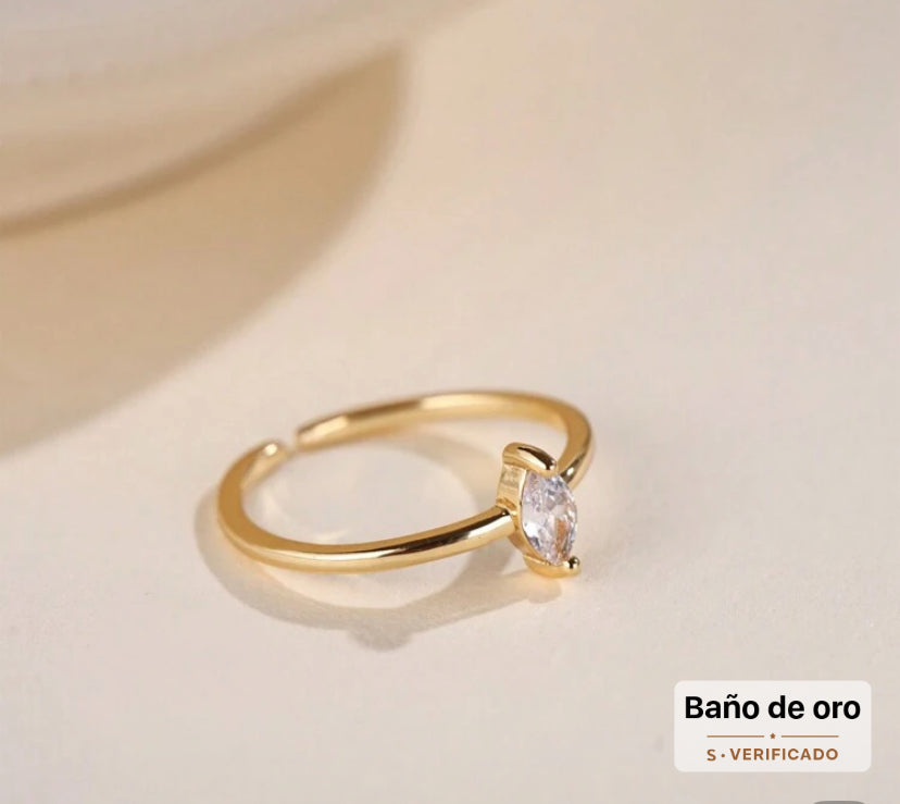 Ficcino brillante anillo abierto ajustable C F25NÑ08