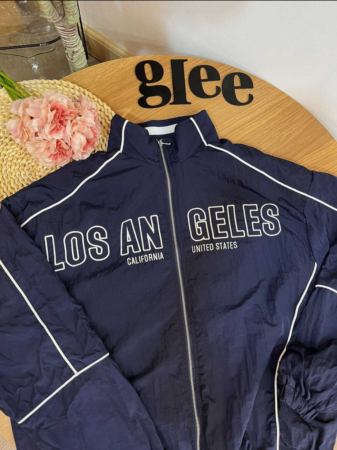 Chaqueta con estampado de letras Los Ángeles J25QX06