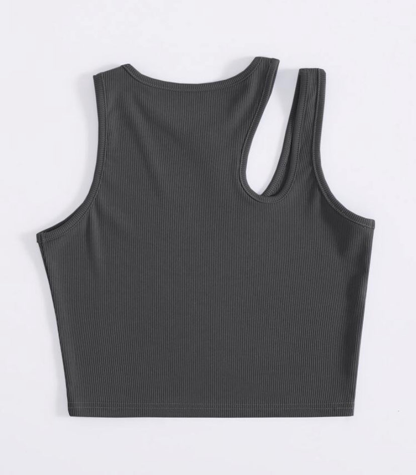 Camiseta de tirantes de punto acanalado A25QL05