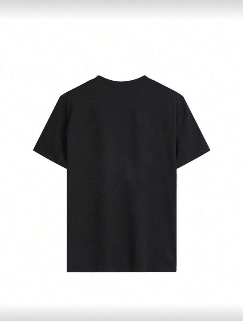 Camiseta casual con estampado de gato F26XZ07
