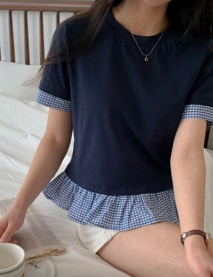 Blusa casual de manga corta N25WÑ01