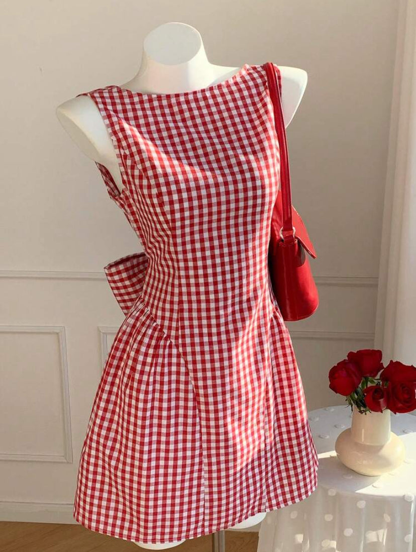 VESTIDO MINI CON LAZO MY26AH09