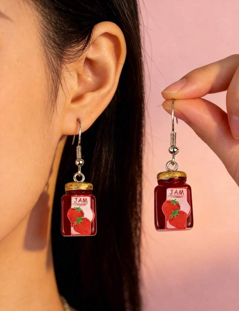 PENDIENTES TARRO MERMELADA