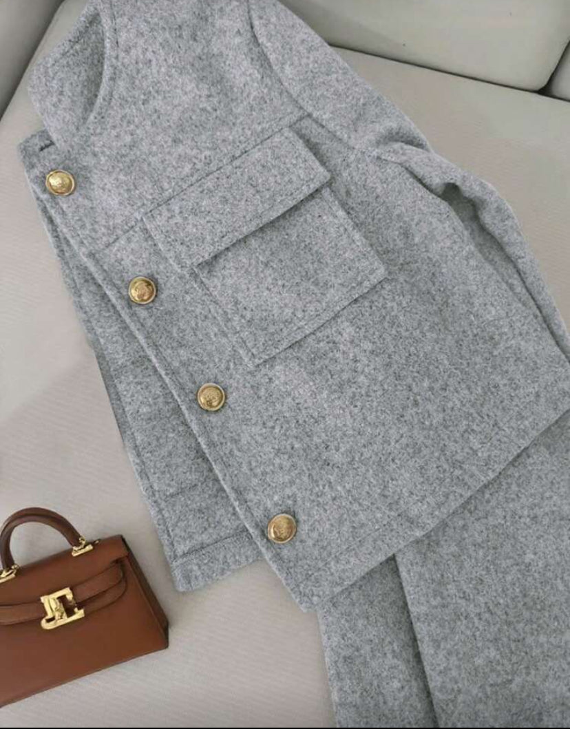 Chaqueta casual con botones D25XA010