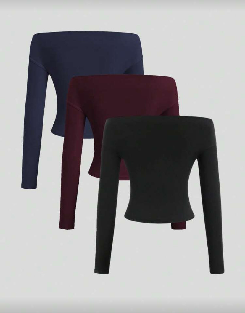 Blusa corta manga larga E26XÑ06