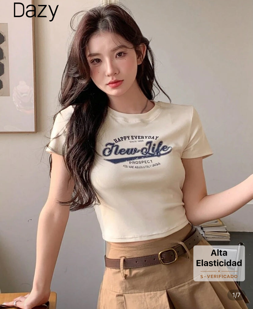 Camiseta de manga corta con estampado A25PJ010