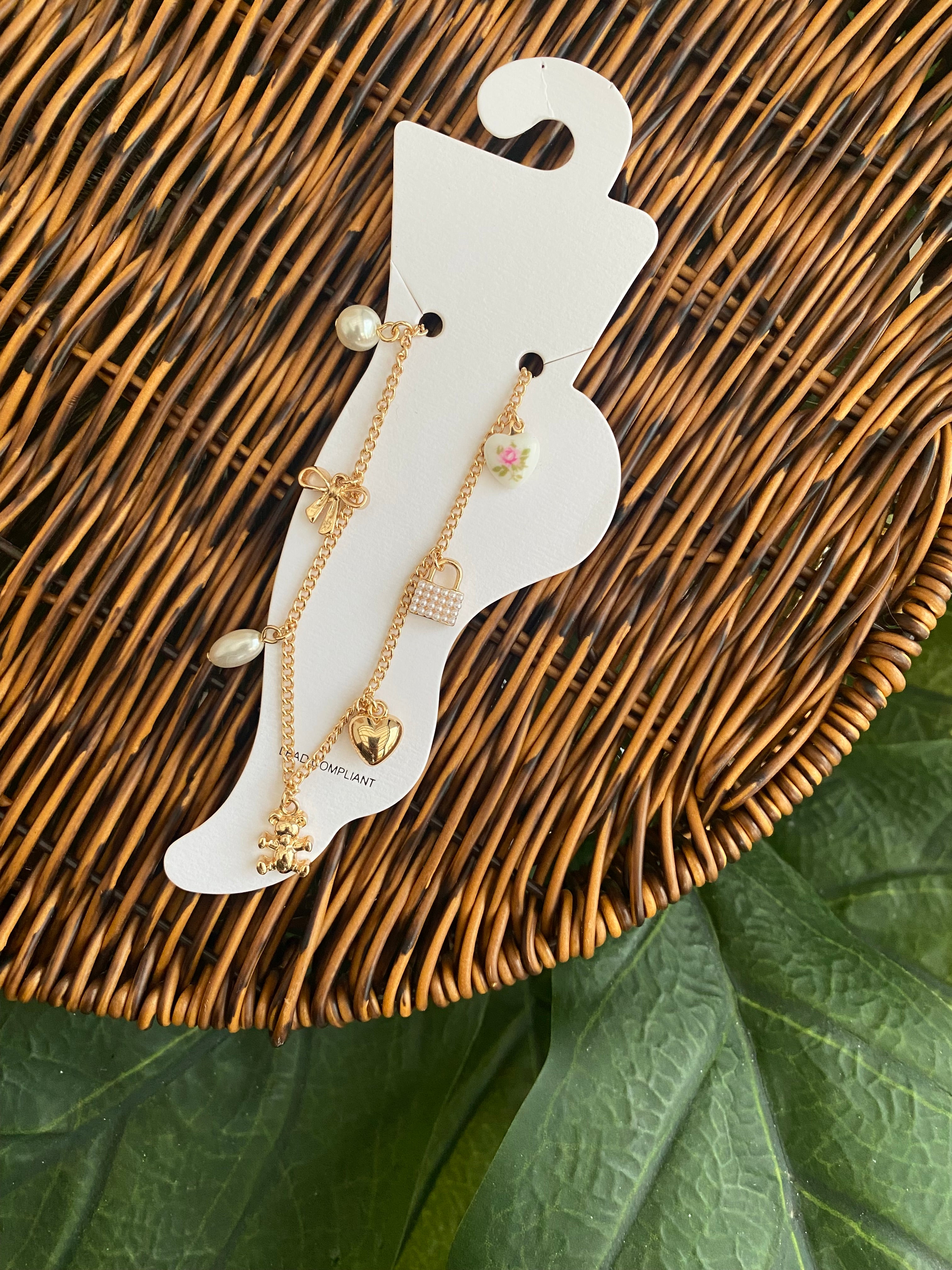 Tobillera dorada S25VF05