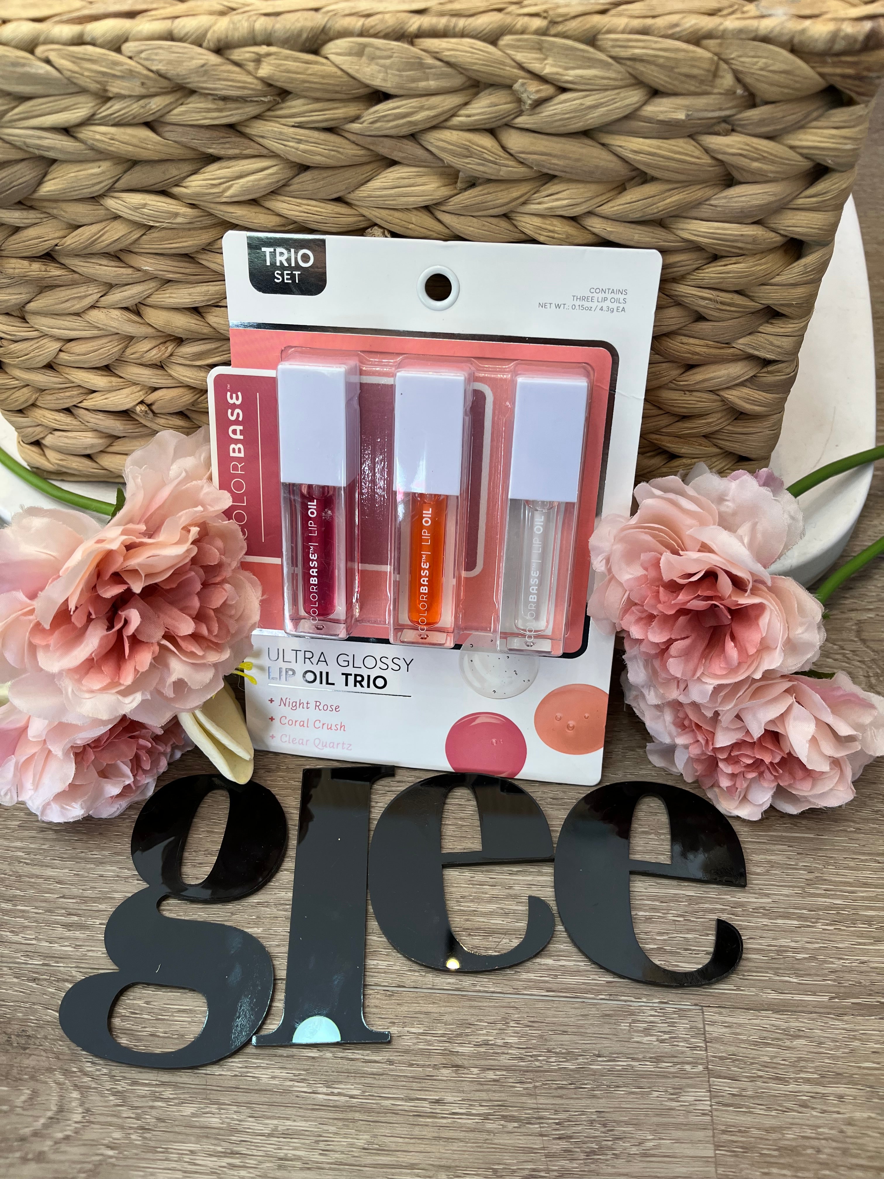 Set de 3 brillos labiales Colorbase J25QN01