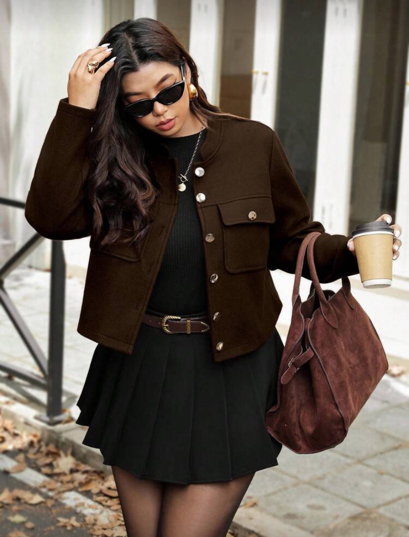 Chaqueta café imperial E26XF06