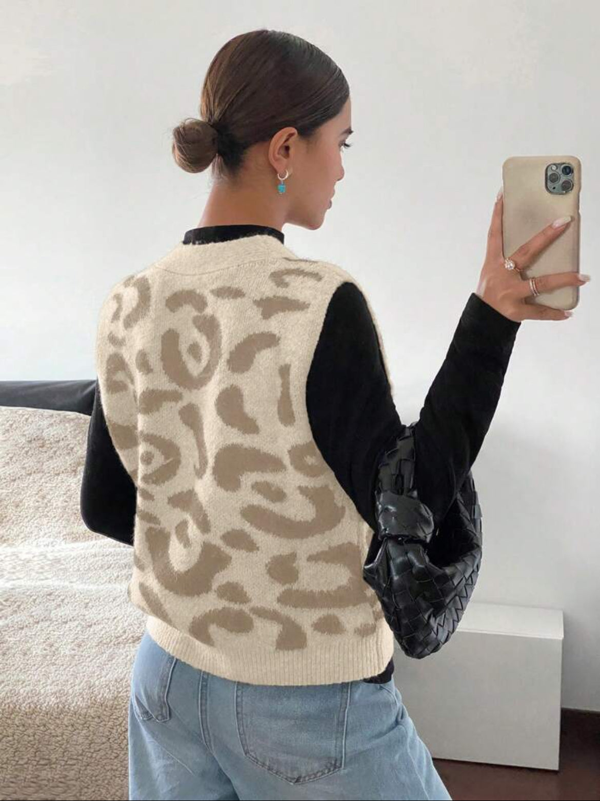 Abracito de lana chaleco de punto AG25TP02