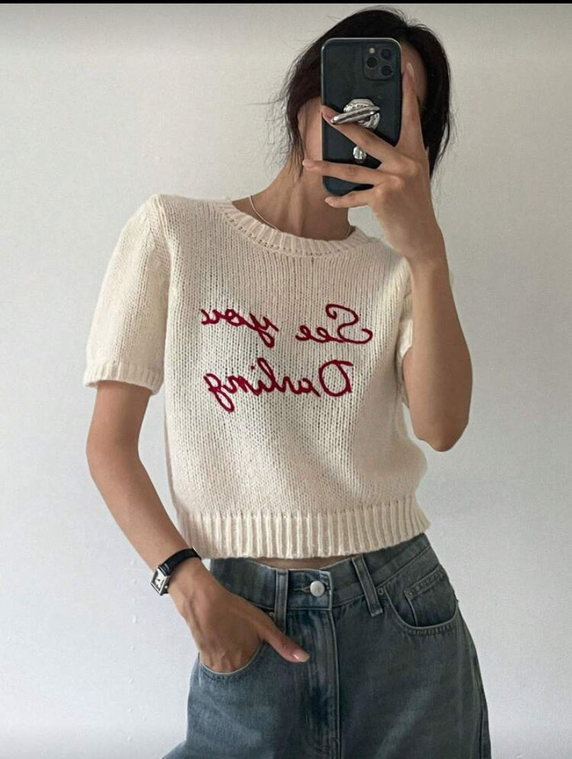 Blusa de punto ajustada E26XK06 🔴