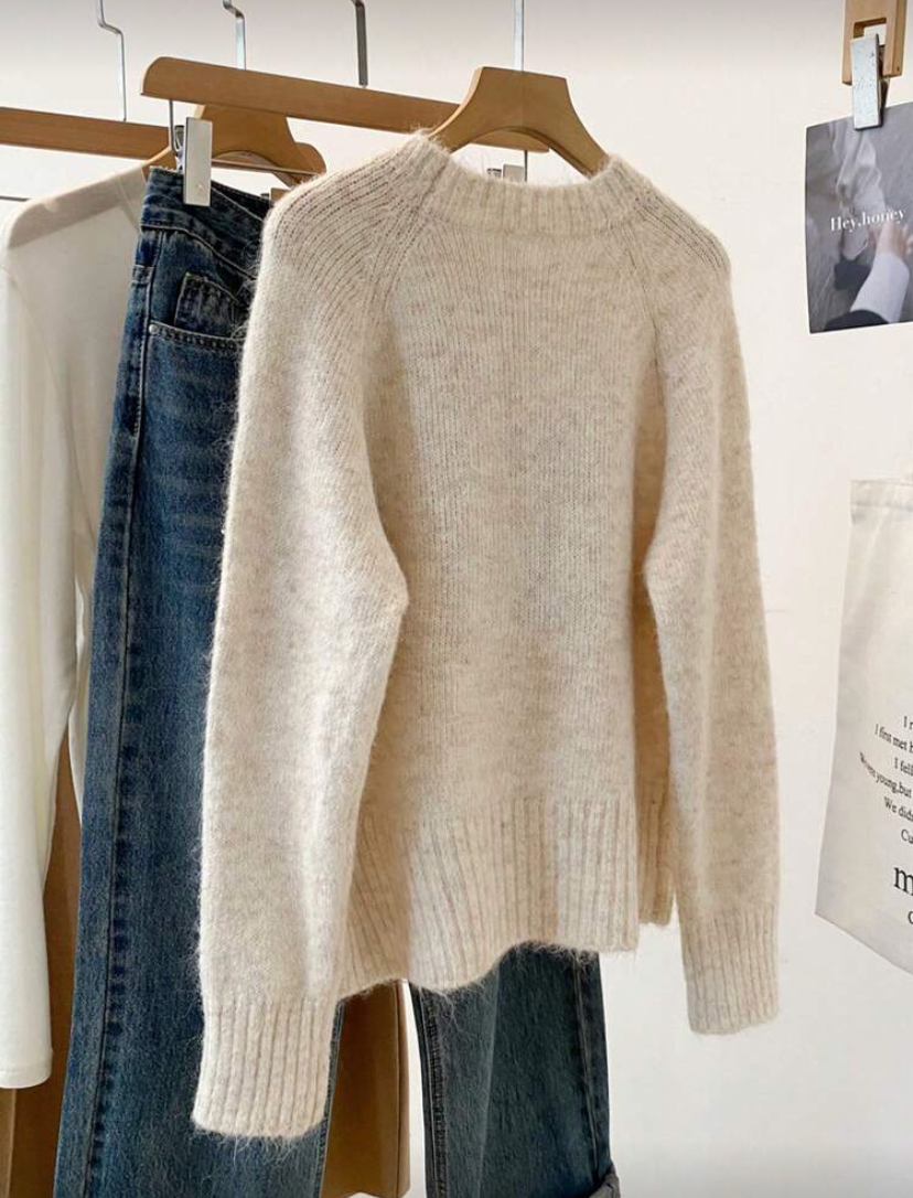 Suéter con estampado de moño D25XB03