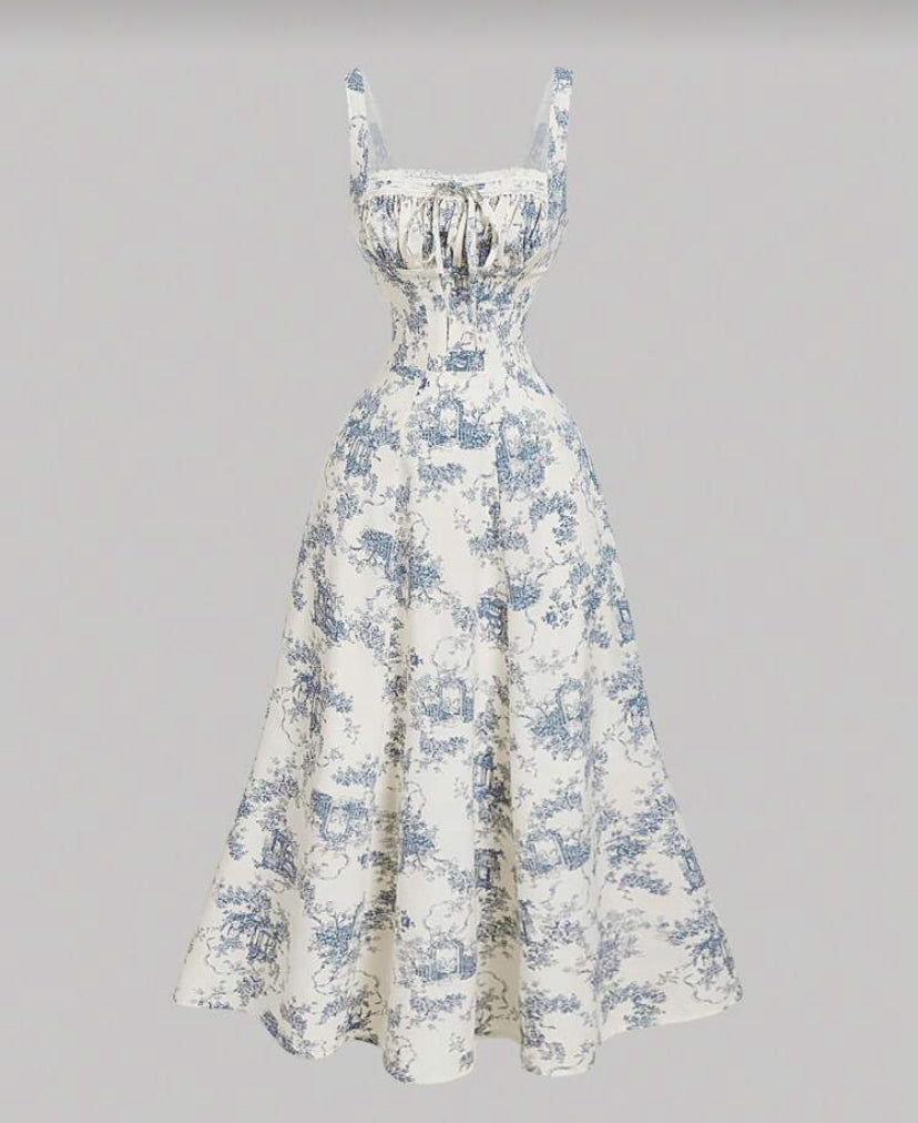 Vestido con estampado estilo bohemio F26XX06
