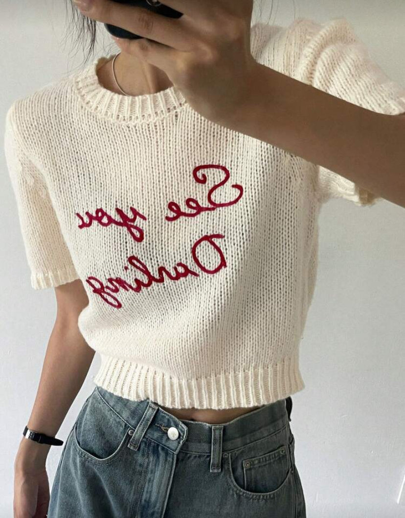 Blusa de punto ajustada E26XK06 🔴