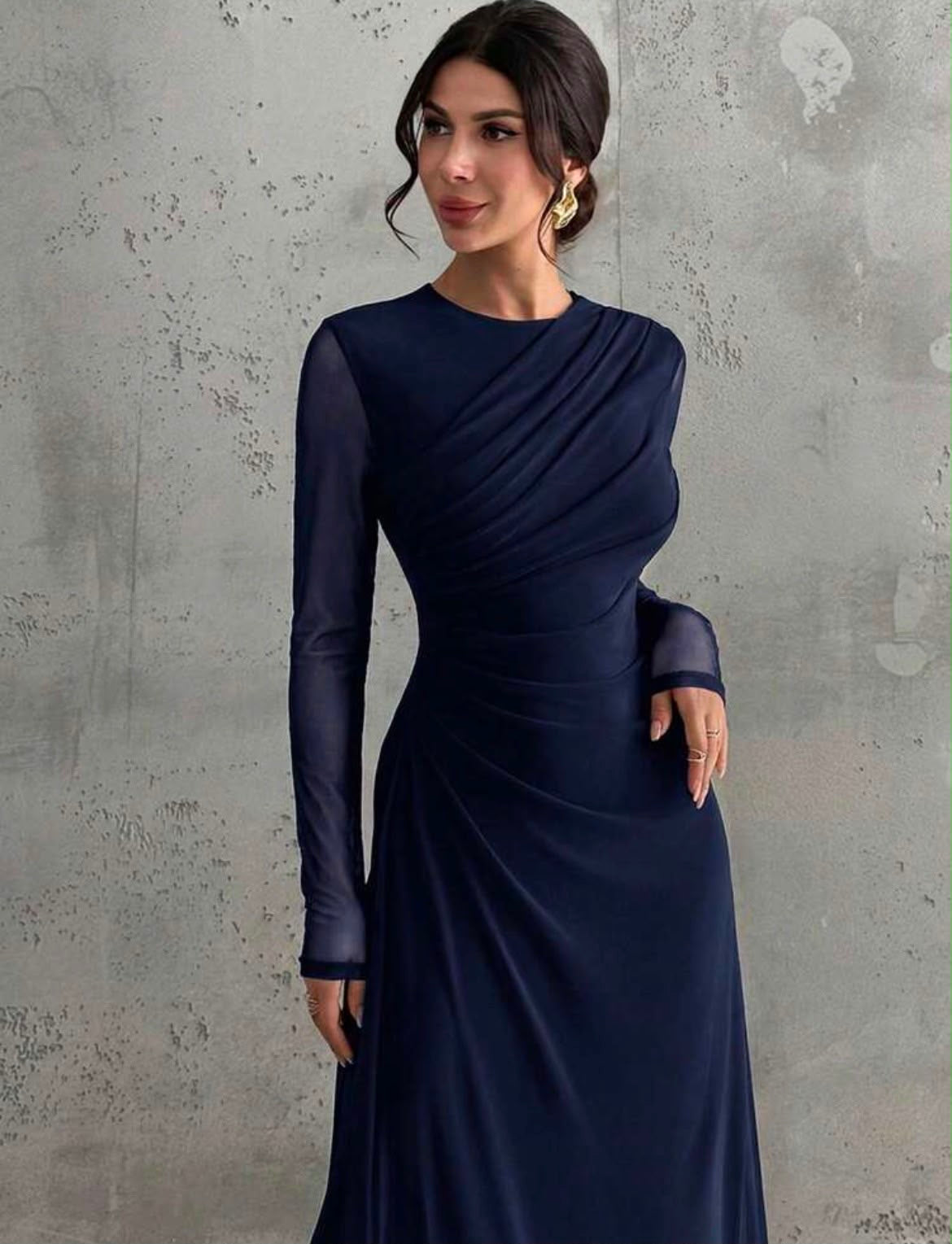 VESTIDO MAXI DE MANGA LARGA JL26AF01