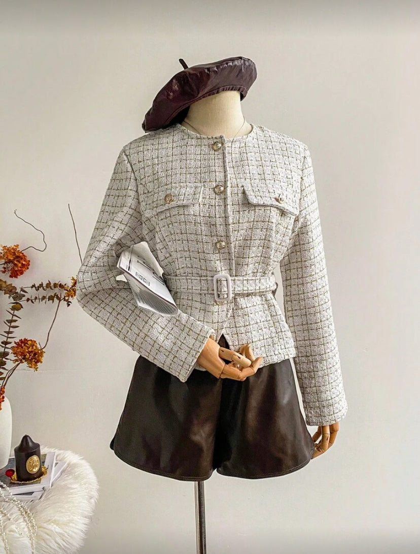 Chaqueta elegante estilo francés E26XJ06