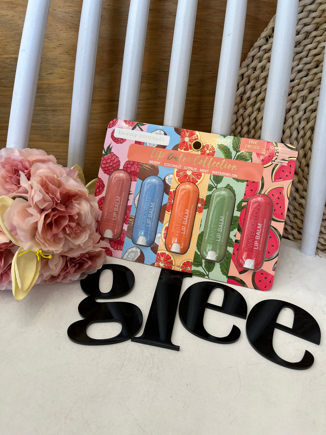 Set de 5 bálsamos labiales beauty concepts J25QN05