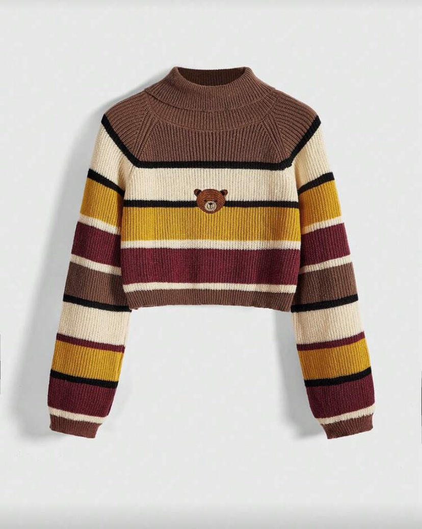 Jersey con bordados de oso E26XT04