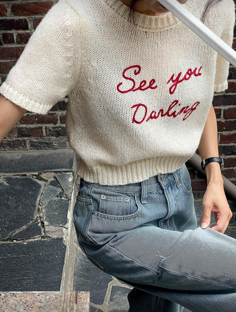 Blusa de punto ajustada E26XK06 🔴