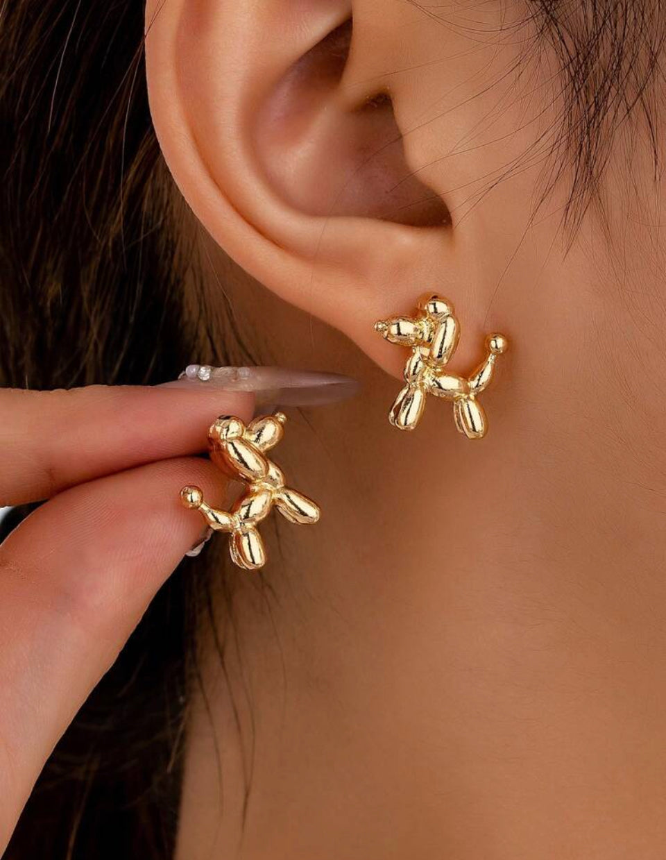 Aventuras de Globo Pendientes con Diseño de Perro Z. F25MY06