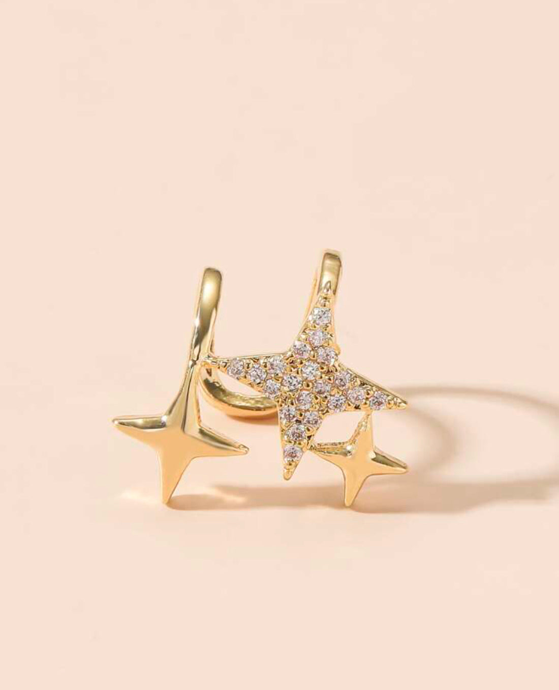 Estrella fugaz 1 pieza cuff de oreja C F25NÑ03