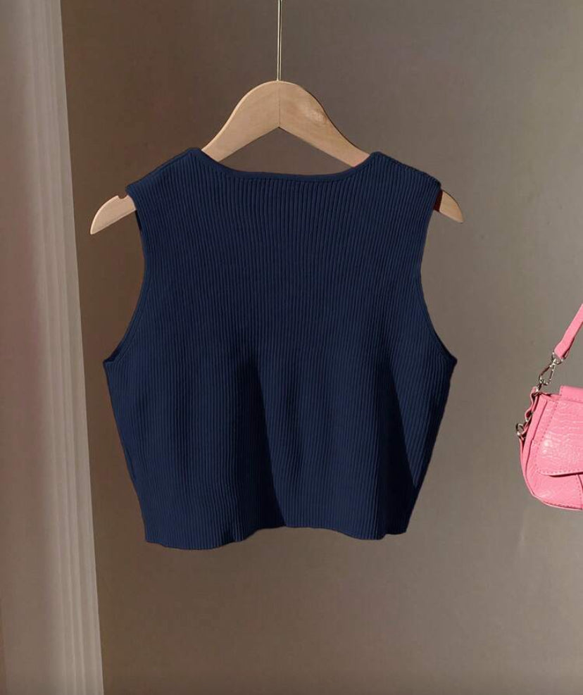 Blusa casual con lazo D25WY09