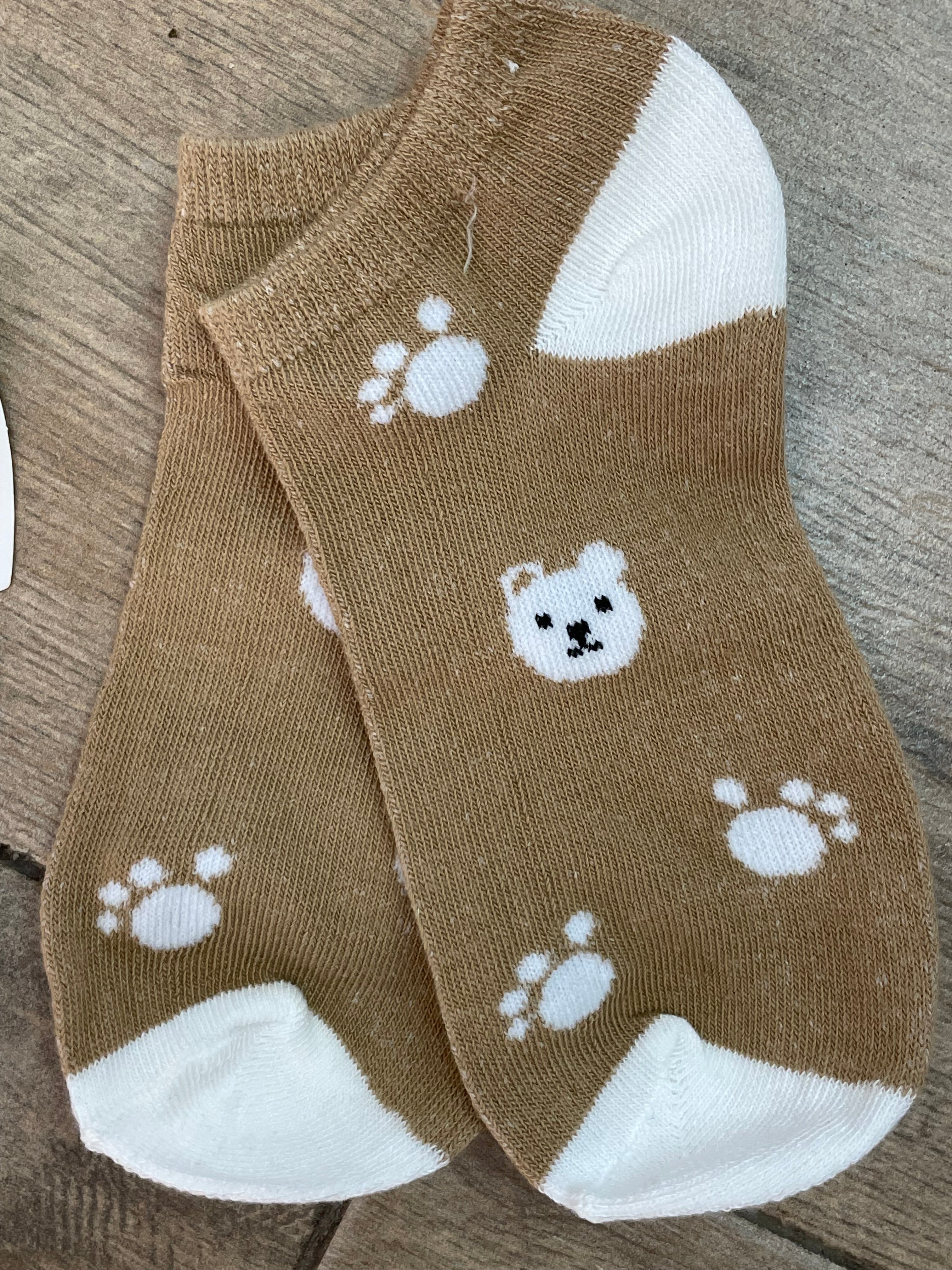Calcetines Tobilleros De Oso. A25PD03