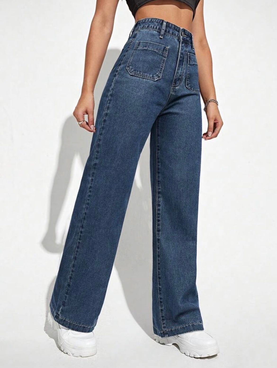 Pantalón recto holgado