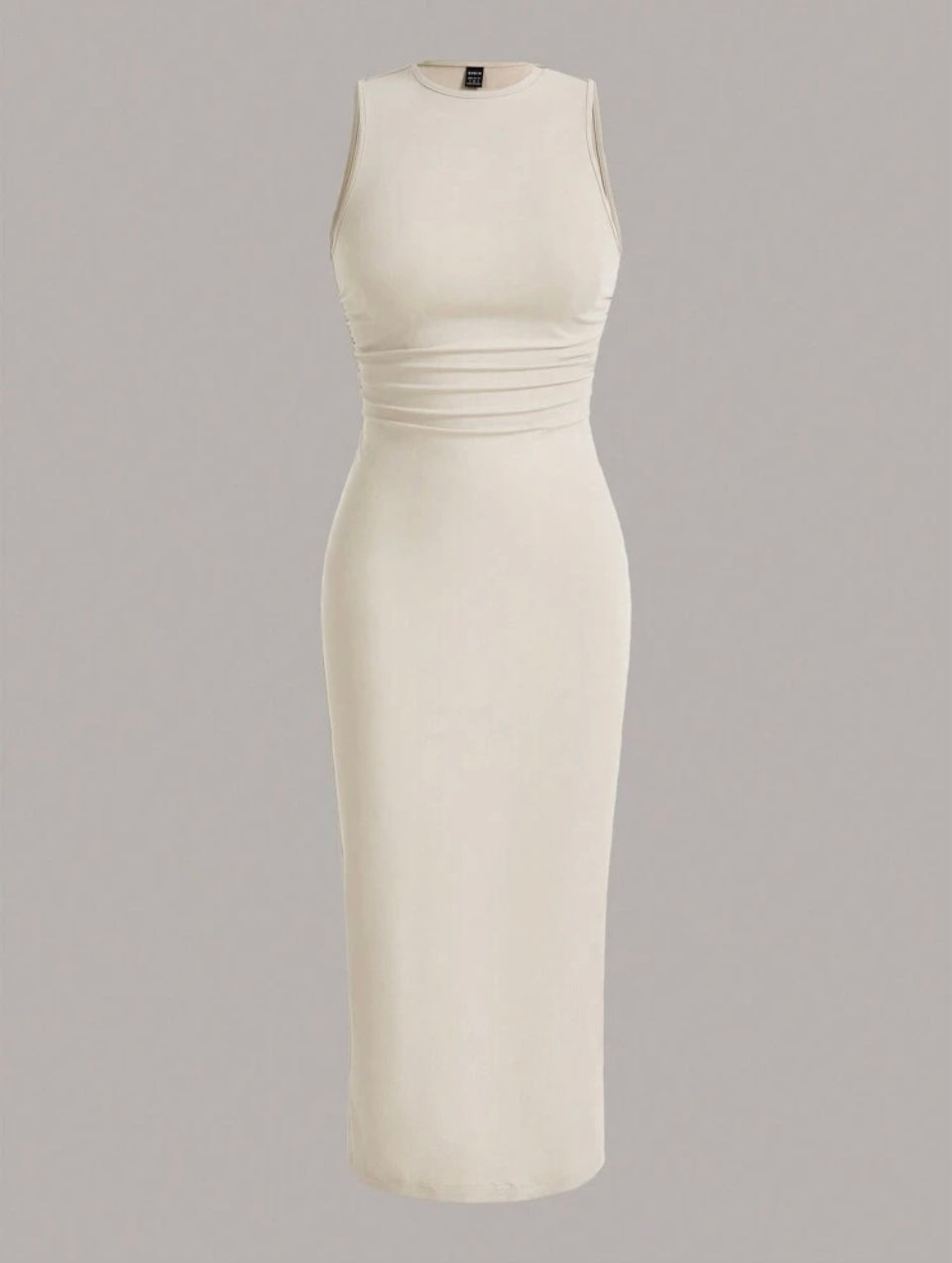 Amor en seda Vestido ajustado unicolor tejido de canalé M25ÑN09
