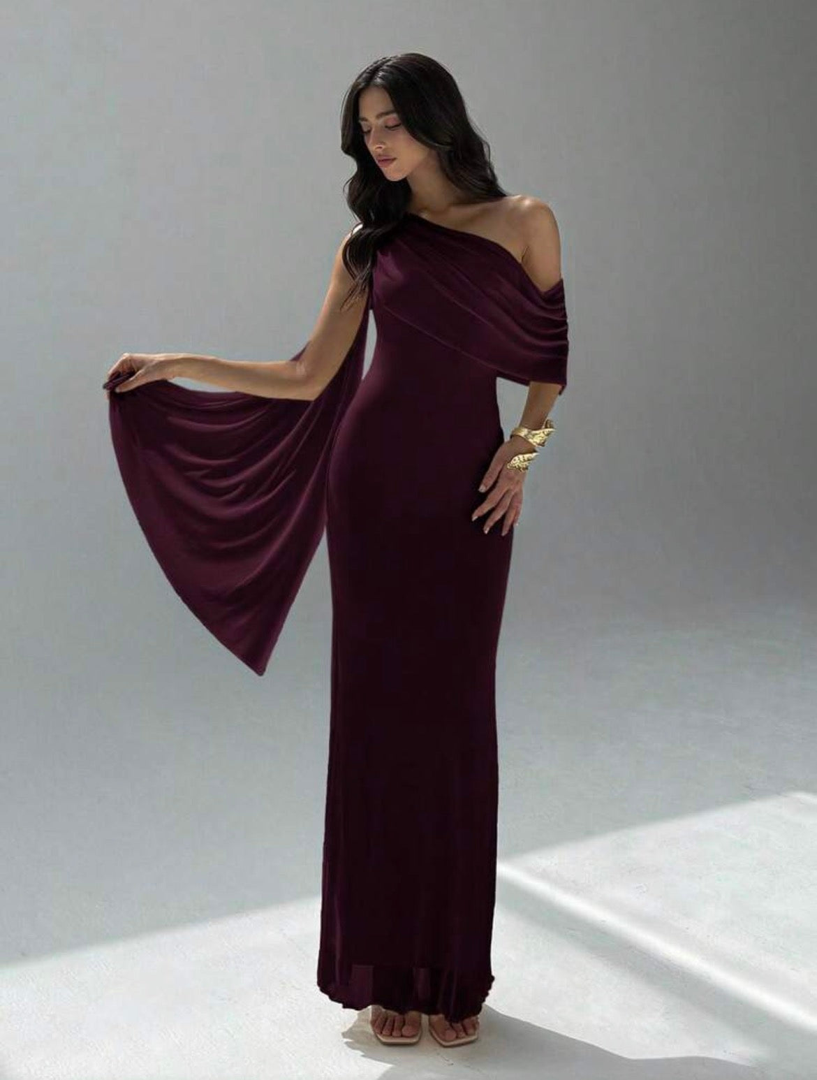 VESTIDO LARGO CON LAZO