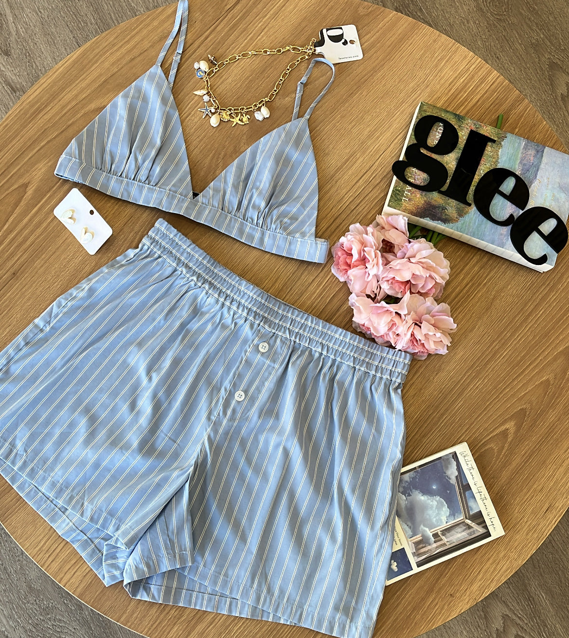 Conjunto de verano a rayas J25RD06