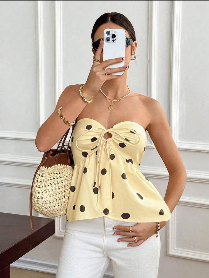 Blusa de verano y puntos J26AF05