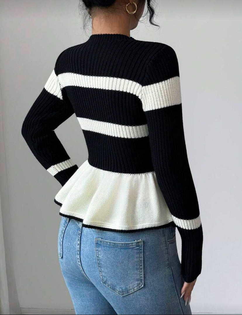 Suéter con dobladillo E26XQ04