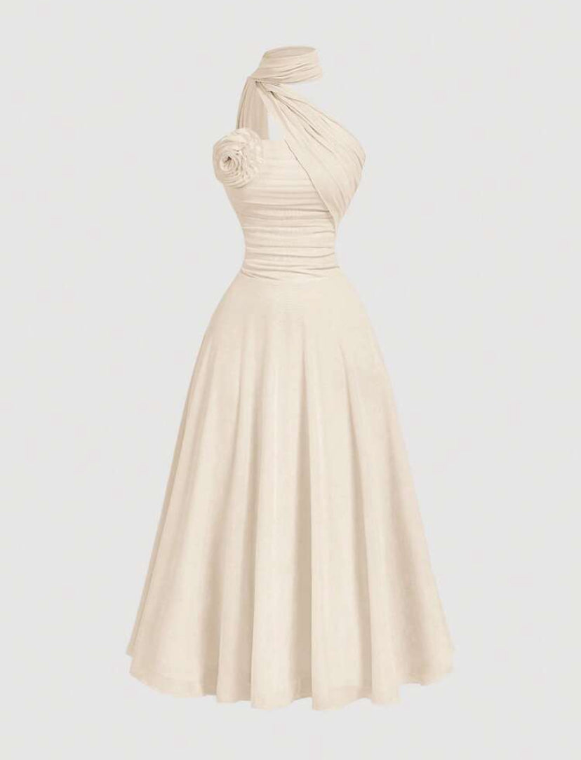 VESTIDO ENVUELTO CON PLIEGUES