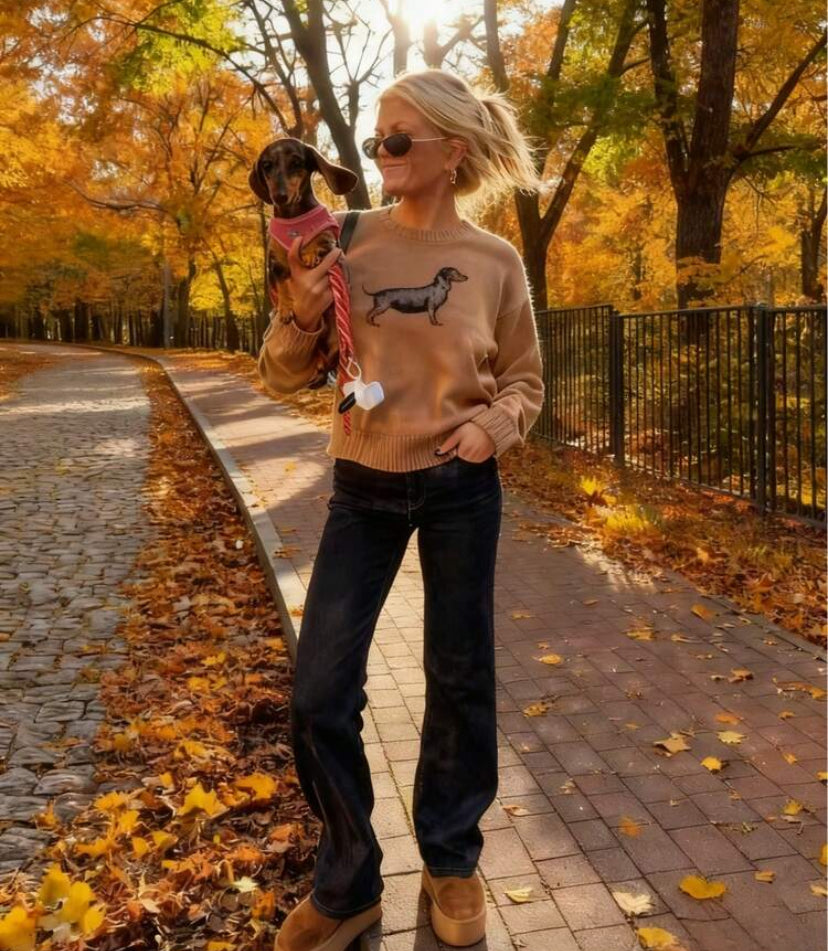 Suéter de punto con cuello redondo F26XW02