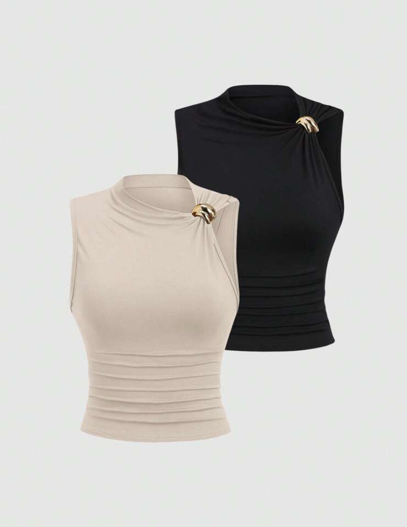 Blusa ajustada con volantes AG25TÑ08