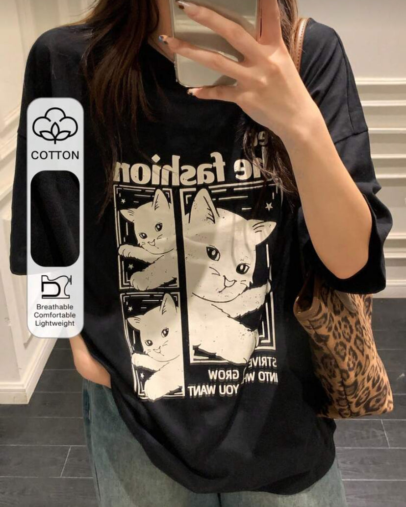 Camiseta holgada casual F26YA03
