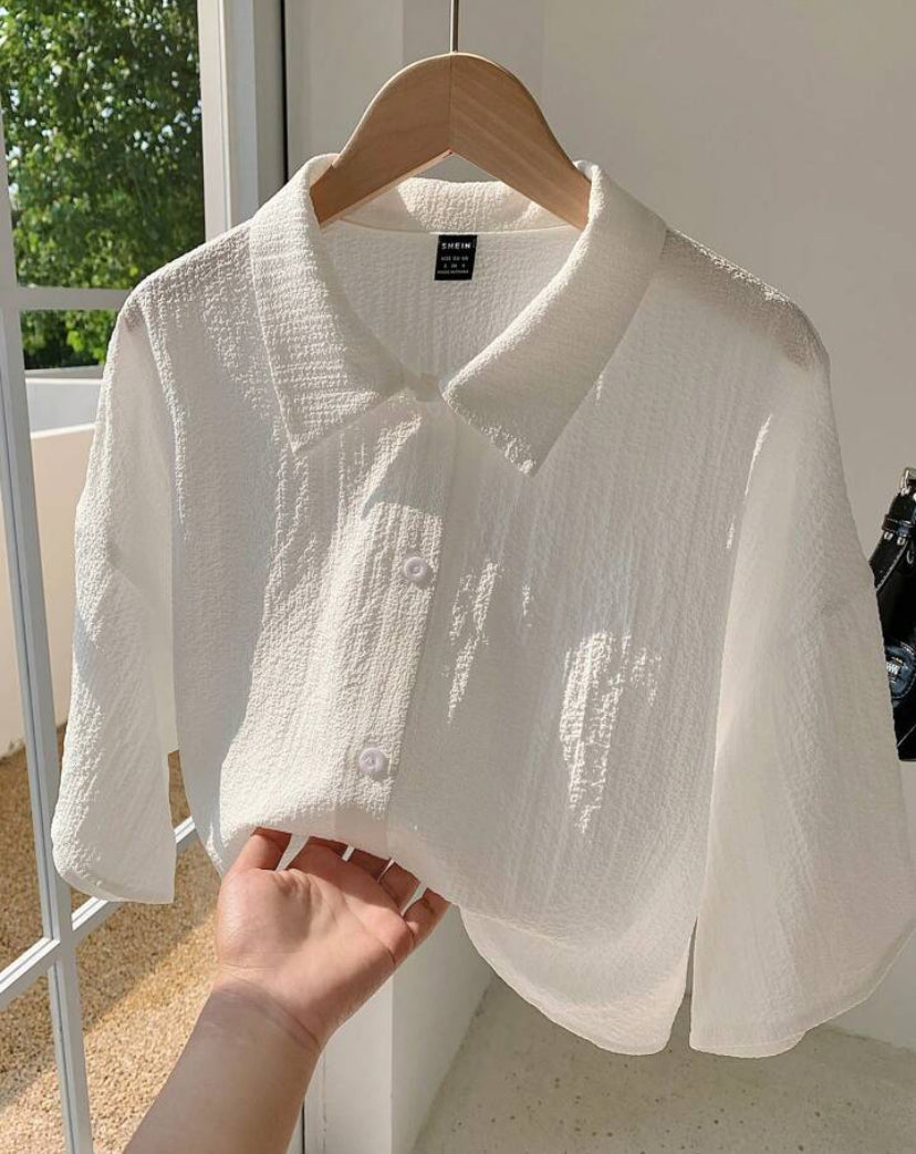 Camisa corta tejida A25ÑY02