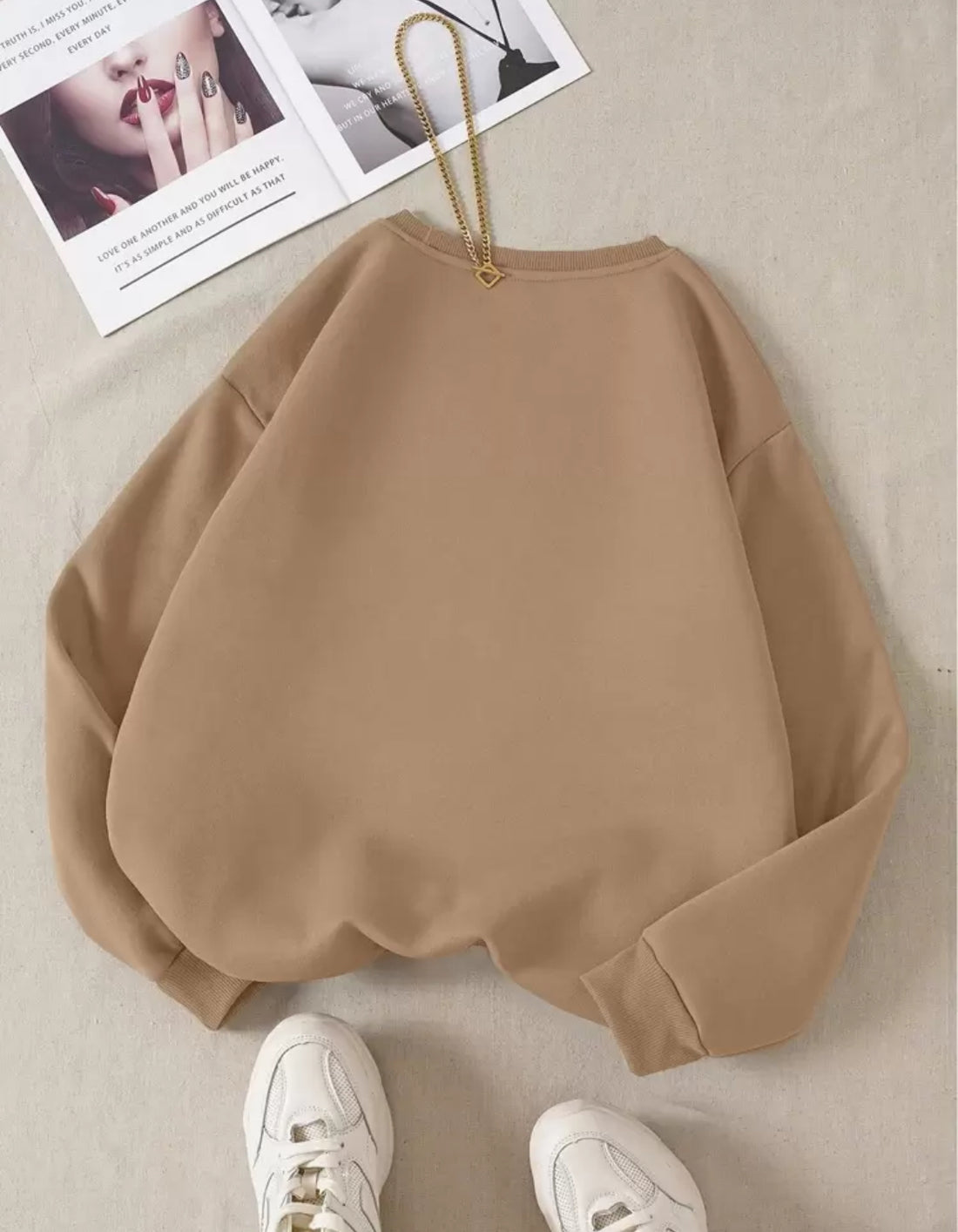 Sudadero color café AG25UB01