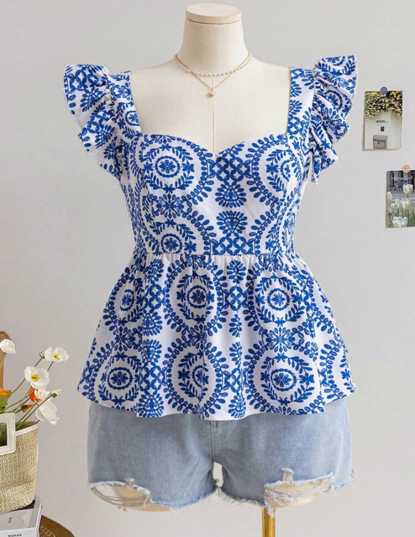 Blusa casual de vacaciones para mujer A25PT06