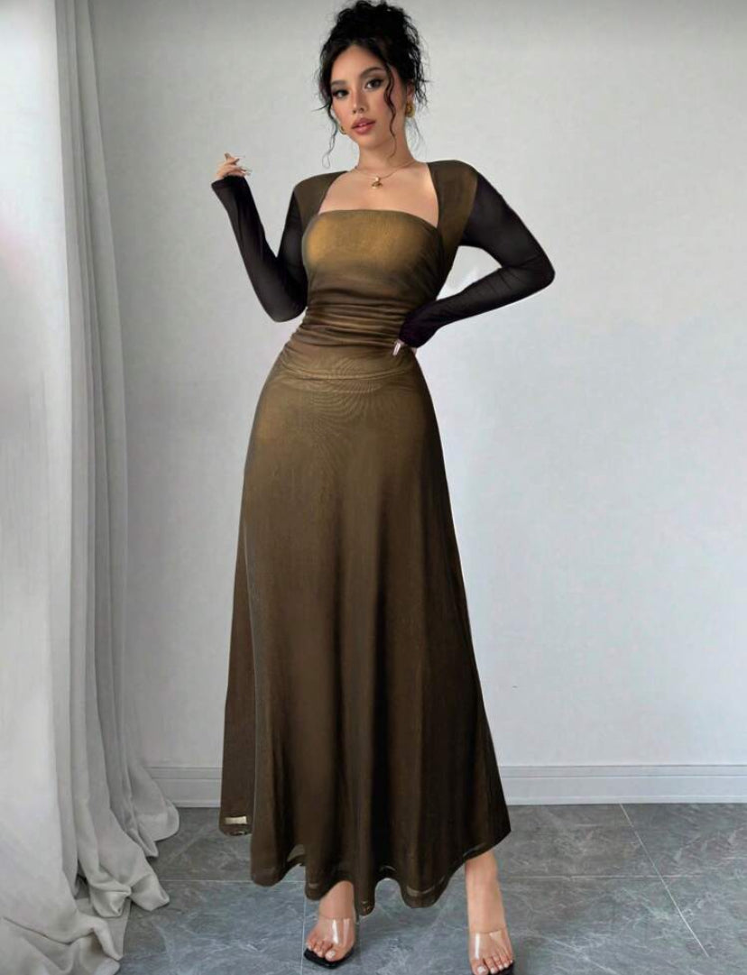 Vestido negro intenso S25VC08