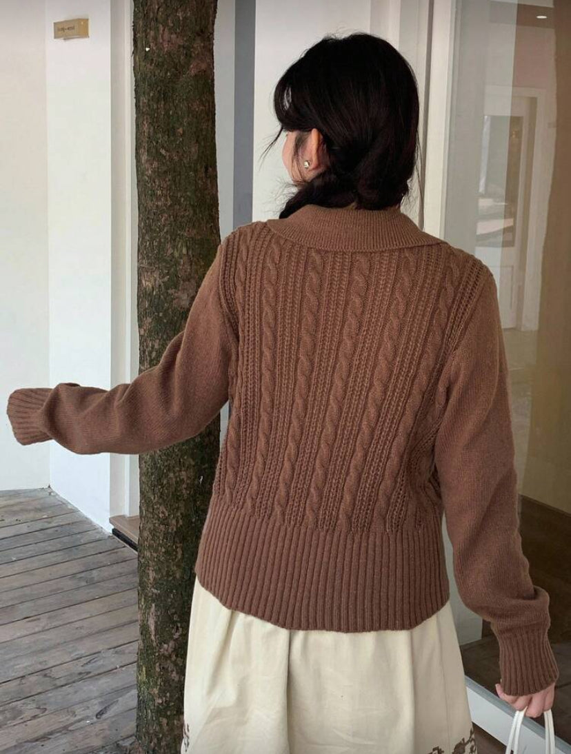 Suéter casual de manga larga E26XQ06