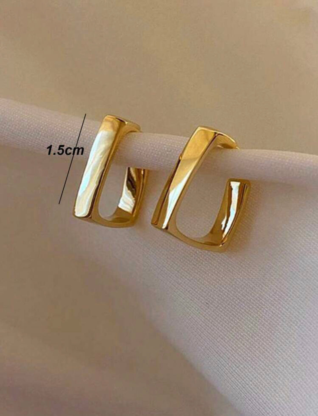 Pendientes de aro nuevo diseño geométrico p A25QD05