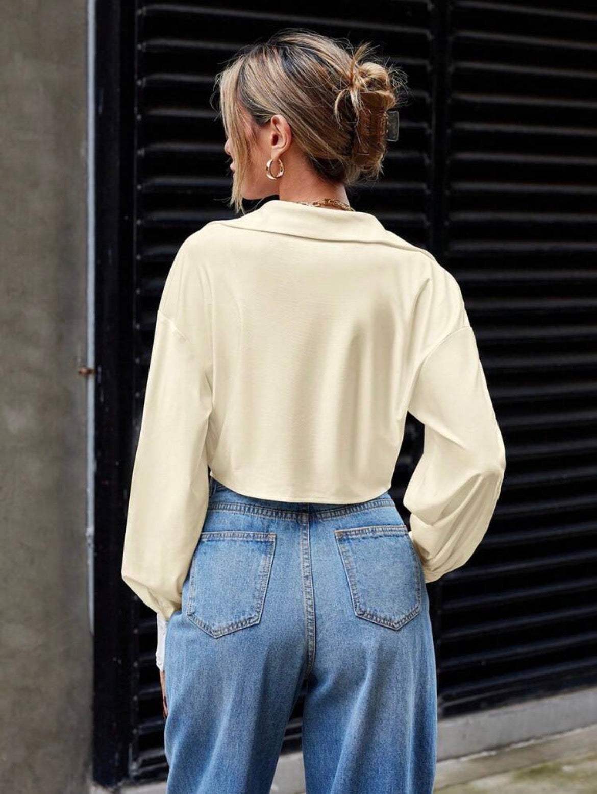 Blusa manga larga