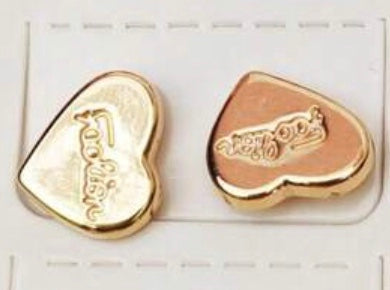 Pendientes de botón con diseños A25QJ09