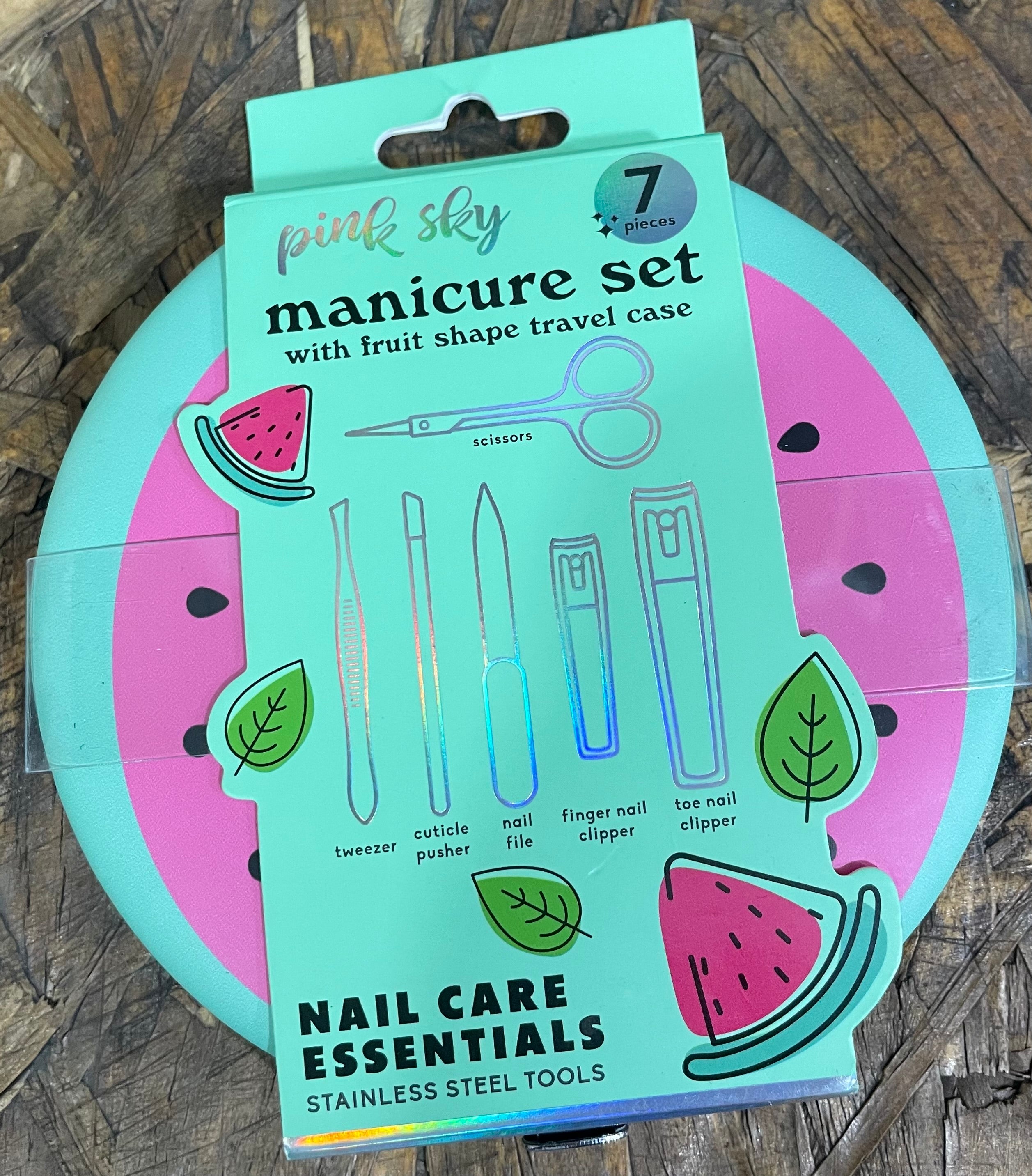 Set de Manicura 7 en 1 Pink SKY Edición Frutal J25QM04