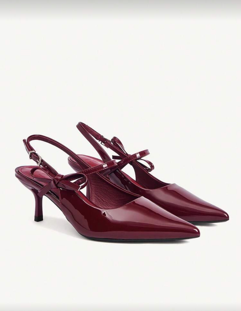 Tacones con lazo decorativo E26XV01